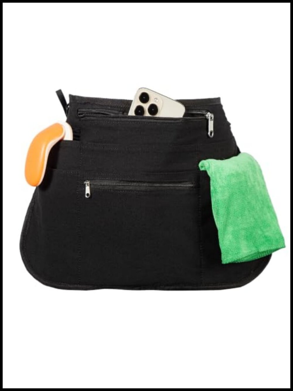 Cotton Canvas Cleaning Apron with 9 Pockets Adjustable Waist Apron